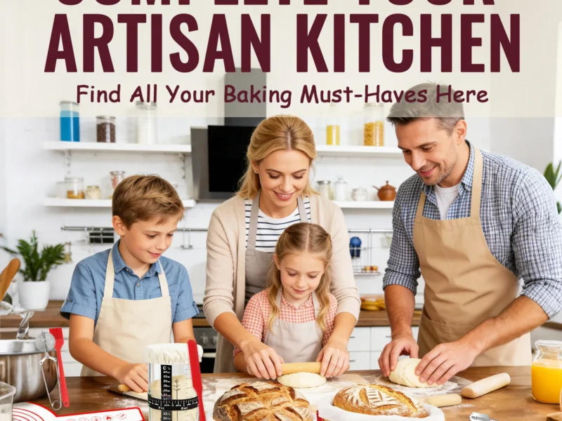 sourdough starter kit (striped grey+striped khaki)